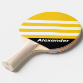 スポーツ（昆虫）マルハナバチノスタルジックストライプな名前 卓球ラケット (正面アングル)