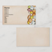 スポーツ/球 名刺 (正面/裏面)