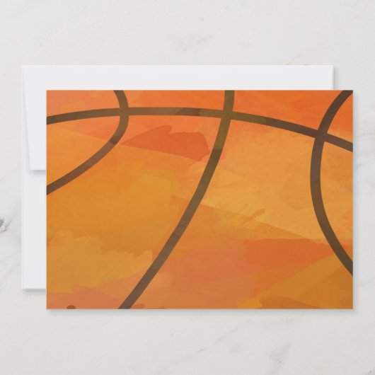 スポーツ 誕生日 招待状 (裏面)