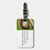 スポーツ-野球の荷物のラベル ラゲッジタグ (正面縦)