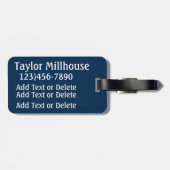 スポーツ – 野球 ラゲッジタグ (裏面横)