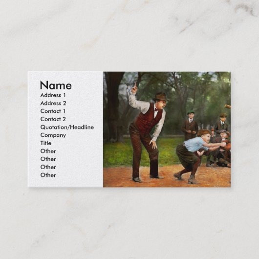 スポーツ – 野球 – Strike one 1921 名刺 (正面)