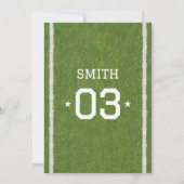 スポーツ 3歳の誕生日パーティー招待状 招待状 (裏面)