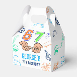 スポーツ 6 7 ミームトレンド 6 7 誕生日パーティー フェイバーボックス