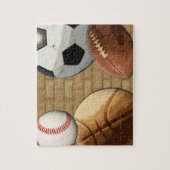 スポーツAl星、バスケットボールまたはサッカーまたはフットボール ジグソーパズル (縦)