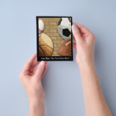 スポーツAl-Star、バスケットボール/サッカー/サッカー チラシ (手)