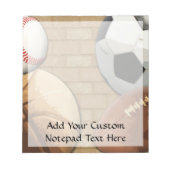 スポーツAl-Star、バスケットボール/サッカー/サッカー ノートパッド (正面)