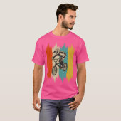 スポーツBmxレーシングプレーヤー Tシャツ (正面フル)