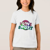 スポーツI愛 トライブレンドＴシャツ (正面)