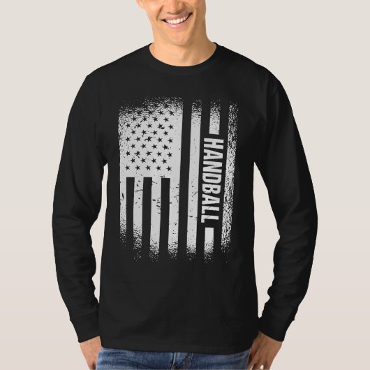スポーツUSAフラグハンドボール3 Tシャツ (正面)