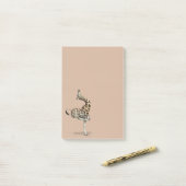 スポーティおもしろいキリン ポストイット (デスク上)