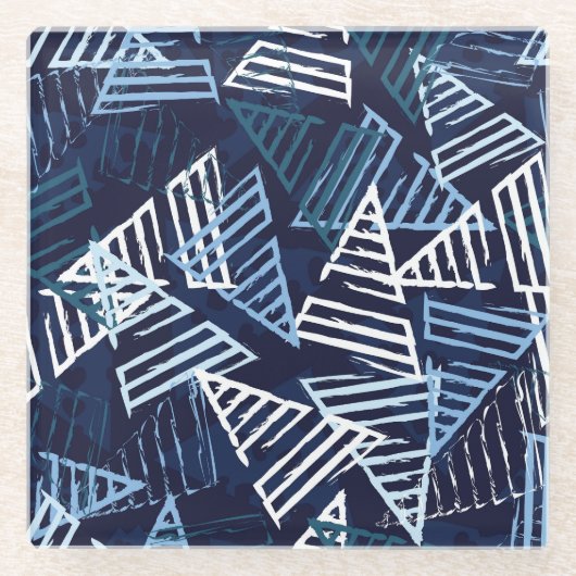 スポーティおもしろい:クリエイティブシームレス壁紙。 ガラスコースター (正面)