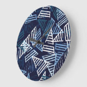 スポーティおもしろい:クリエイティブシームレス壁紙。 ラージ壁時計 (傾斜)