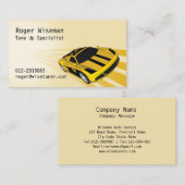 スポーティすごいイエロービジネスカード 名刺 (正面/裏面)