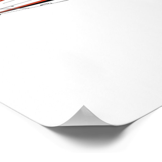 スポーティすごいーなスキームを持つデカ絵を描スロンポスター ポスター (角)