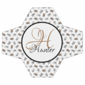 スポーティなサッカーの子犬モノグラムのたち サッカーボール (フラット)