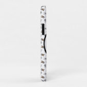 スポーティなサッカーの子犬モノグラムのたち Case-Mate iPhoneケース (裏面/右)