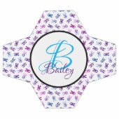 スポーティなサッカーパピスモノグラムのサッカーボール サッカーボール (フラット)