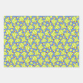 スポーティなテニスボールはどんな大事な行事 ラッピングペーパーシート (正面3)