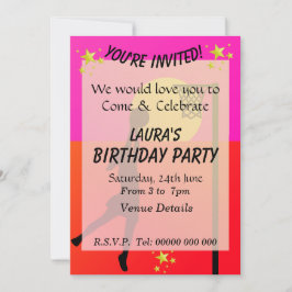 スポーティなネットボールパーティー 招待状