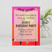 スポーティなネットボールパーティー 招待状 (スタンド正面)