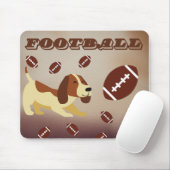 スポーティなパップドッグはサッカーの興奮を愛する マウスパッド (マウス)