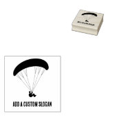 スポーティなパラグライディンググラフィックカスタム – スローガンまたは名前 ラバースタンプ (押印)