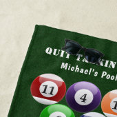 スポーティなビリヤードの8ボールの棚の8ボールのプールのゲーム ビーチタオル (インサイチュ)