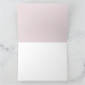 スポーティなフットボールのフィールドパーソナライズされたピンク サンキューカード (内部)