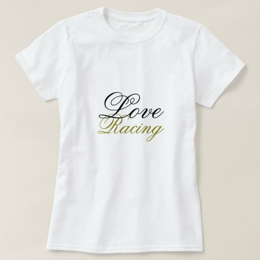 スポーティなレースをテーマにした Tシャツ (デザイン正面)