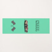 スポーティなレースカーパーソナライズされた ヨガマット (裏面(横))