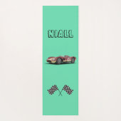 スポーティなレースカーパーソナライズされた ヨガマット (裏面)