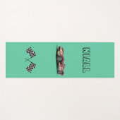 スポーティなレースカーパーソナライズされた ヨガマット (正面(横))