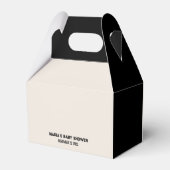 スポーティなレースカーボーイベビーシャワー フェイバーボックス (裏面サイド)