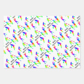 スポーティな母ハッピーマザーズデイ ラッピングペーパーシート (正面3)