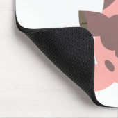 スポーティな漫画のブタのmousepad マウスパッド (コーナー)