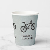スポーティな男のためのマウンテンバイク産業の外観は男性 紙コップ (裏面)