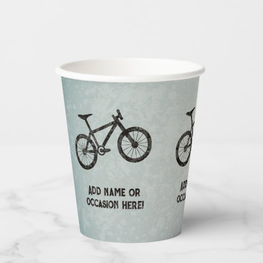 スポーティな男のためのマウンテンバイク産業の外観は男性 紙コップ (正面)