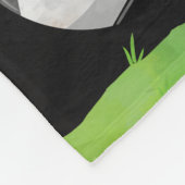 スポーティな集りの名前をカスタムするの黒 フリースブランケット (角)