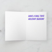 スポーティな雪だるまの挨拶状 シーズンカード (内部)