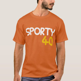 スポーティな40のスポーツによってインスパイア第40誕生日のTシャツ Tシャツ