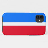 スポーティはっきりしたブライト赤白青ストライプ Case-Mate iPhoneケース (裏面(横))