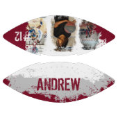 スポーティカスタムなプレイヤー名&ナンバー3フォトコラージュ アメリカンフットボール (パネル)