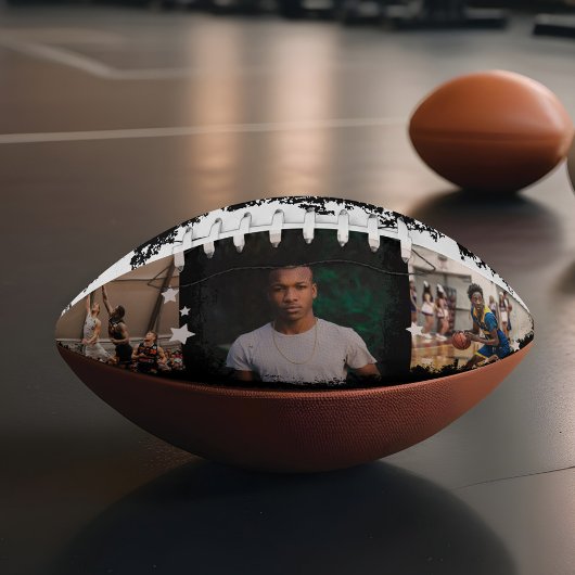 スポーティカスタムなプレイヤー名&ナンバー3フォトコラージュ アメリカンフットボール