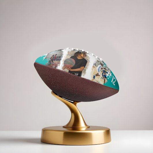 スポーティカスタムなプレイヤー名&ナンバー3フォトコラージュ アメリカンフットボール