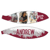 スポーティカスタムなプレイヤー名&ナンバー3フォトコラージュ バスケットボール (パネル)