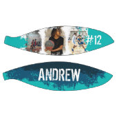 スポーティカスタムなプレイヤー名&ナンバー3フォトコラージュ バスケットボール (パネル)