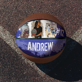 スポーティカスタムなプレイヤー名&ナンバー3フォトコラージュ バスケットボール