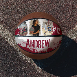 スポーティカスタムなプレイヤー名&ナンバー3フォトコラージュ バスケットボール