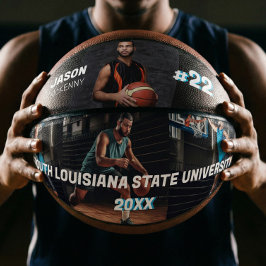 スポーティカスタムなプレイヤー名&ナンバー4フォトコラージュ バスケットボール